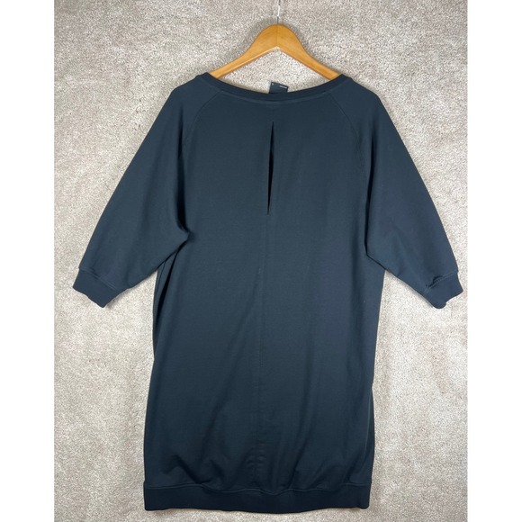 G Star Raw Correctline Shirt Dress Womens L Black 3/4 Sleeve Casual Mini - Picture 4 of 8